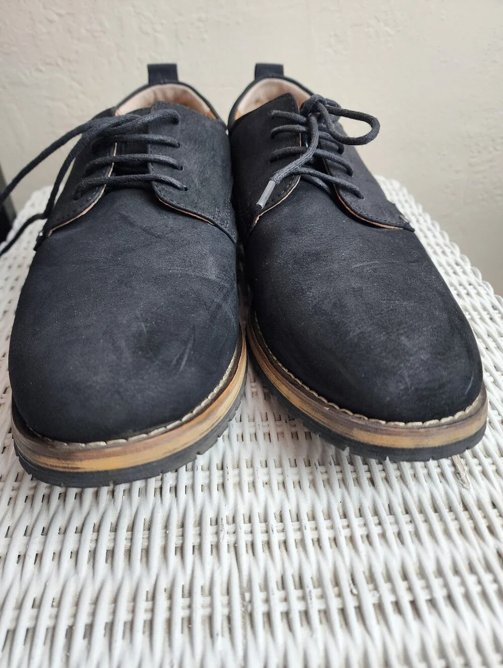 Perry Ellis Lilard Portfolio Ultra Foam Black Lace-Up Dress Shoes Style Size 9